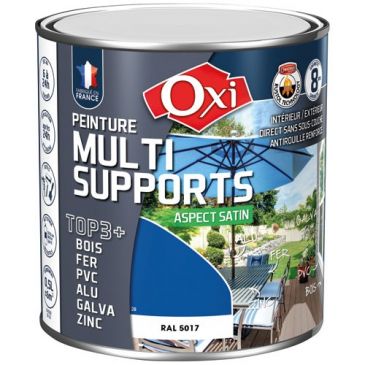 Peinture Satin Multi-supports 0.5 L Top 3+ - Bleu Vif