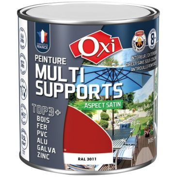 Peinture Satin Multi-supports 0.5 L Top 3+ - Bordeaux