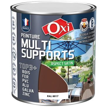 Peinture Satin Multi-supports 0.5 L Top 3+ - Brun