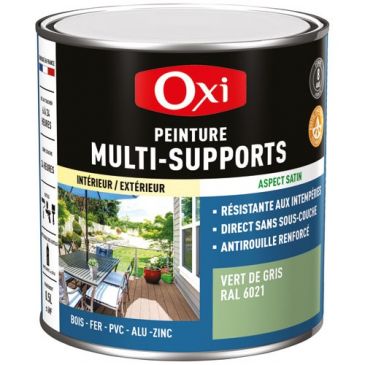 Peinture Satin Multi-supports 0.5 L Top 3+ - Vert de Gris