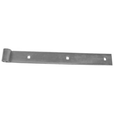 Penture bout droit - D14 - L : 600 mm - 35 x 4 mm - zingué blanc