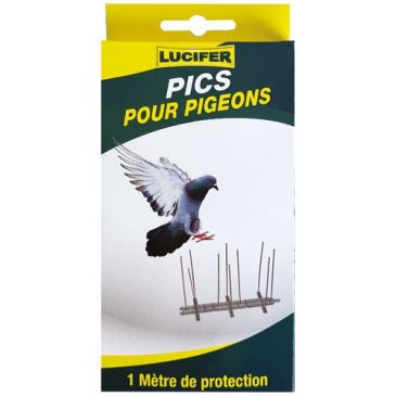 Pic métallique anti oiseaux boite de 1m