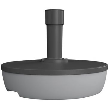 Pied de parasol rond 20l à remplir gris béton