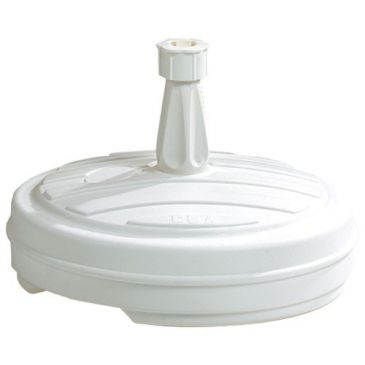 Pied parasol plastique rond 13 L blanc