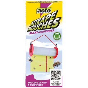 Piège à glu mouches XXL en rouleau