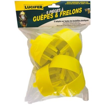 Pièges guêpes et frelons pour bouteille plastique sachet de 5