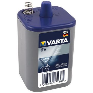 Pile spécifique - Carré - Plastique ressort - 6V - 430 / 4R25X- lot de 1 