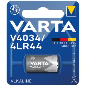 Pile cylindrique - Alcaline- V4034PX / 4LR44 - lot de 1 