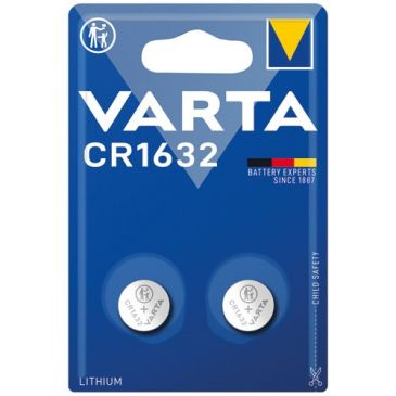 Pile bouton - Lithium - CR1632 - lot de 2