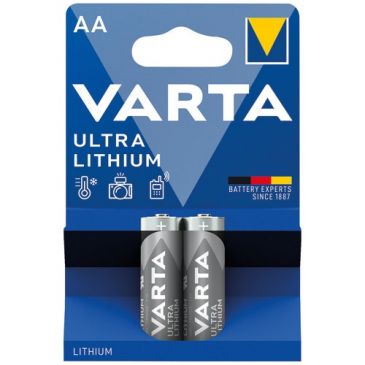 Pile cylindrique - Ultra Lithium - LR06 / AA - lot de 2