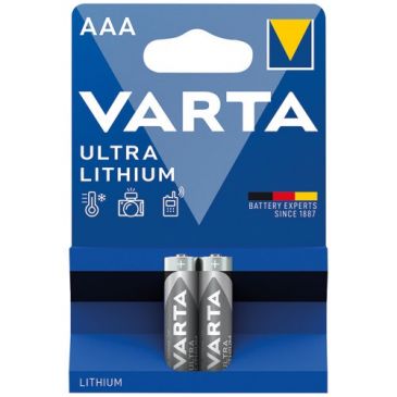 Pile cylindrique - Ultra Lithium - LR03 / AAA - lot de 2