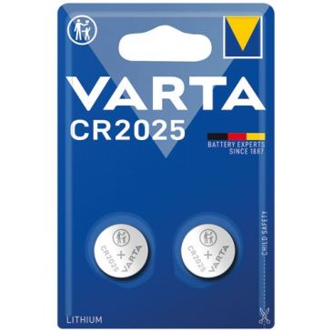 Pile bouton - Lithium - CR2025 - lot de 2