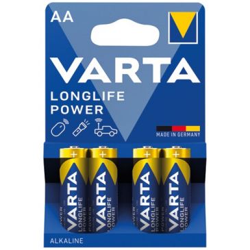 Pile alcaline - Longlife Power - AA / LR06 - lot de 4