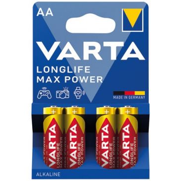 Pile alcaline - Longlife Max Power - AA / LR06 - lot de 4 