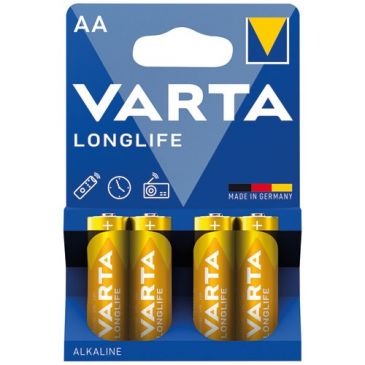 Pile alcaline - Longlife - AA / LR06 - lot de 4