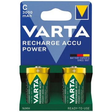 Pile rechargeable Power HR14/C 3000 mAh x 2