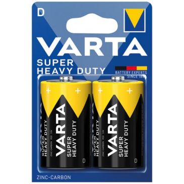 Pile saline - Super Heavy Duty - D / R20 - lot de 2