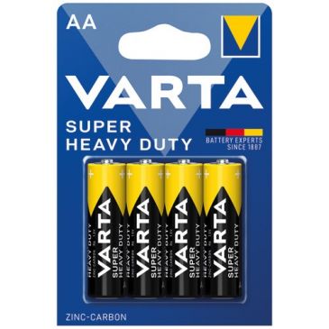 Pile saline - Super Heavy Duty - AA / R6 - lot de 4