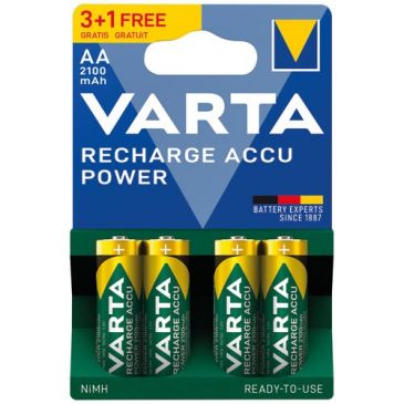 Pile rechargeable - Recharge Accu Power - AA 2100 mAh - Ready To Use - lot 