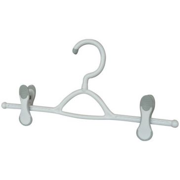 Pince jupe pantalon 2 clips antiglissants bimatière