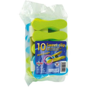 Pince à linge en plastique Clip Soft - x10