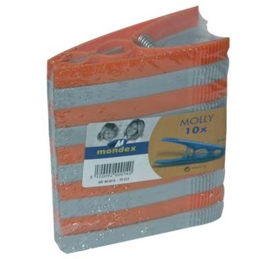 Pince linge plastique sachet 10 grand modèle