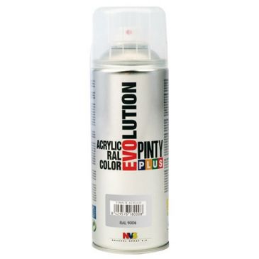 Bombe peinture - brillante - aluminium RAL9006 - 400 mL