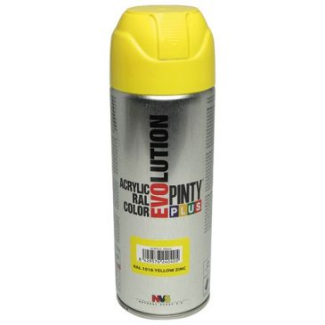 Bombe peinture brillante - jaune RAL1018- 400 mL