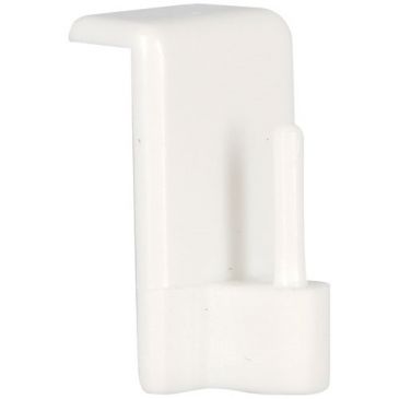 Pitons adhésifs crochet blanc blister de 4