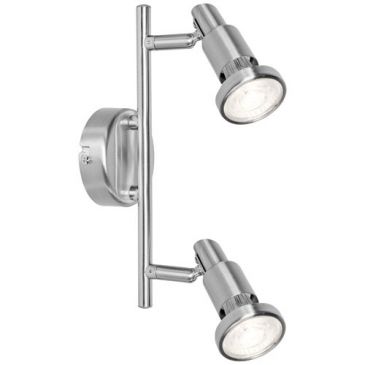 Plafonnier led spot gu10 2 x 2.6 w 460 lm chaud 2700k