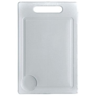 Planche à découper 29 x 19 cm - plastique - blanc