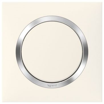 Plaque 1P blanc chrome Dooxie