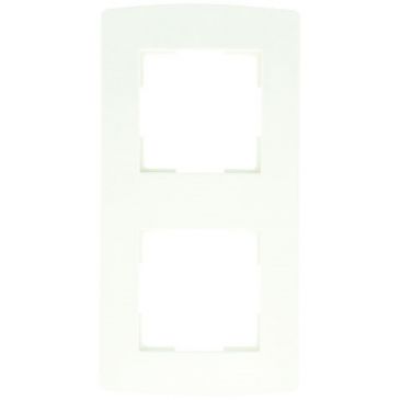 Plaque  double - verticale - blanc