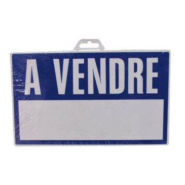 Plaque A vendre - bleu/blanc - 330 x 200 mm 