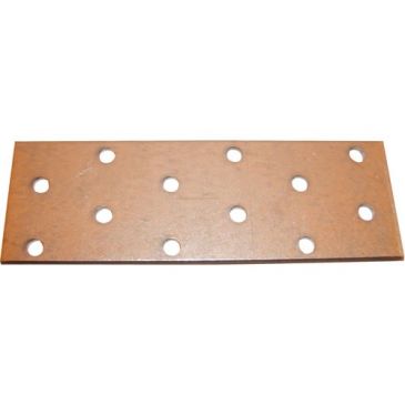 Plaque perforée - L 160 mm - 40 x 2 mm - 16 trous D5 