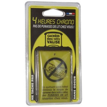 Plaquette - anti-punaises de lit pour valise 4 heures chrono