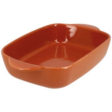 Plat à four rectangulaire 22 x 13.5 cm Terracotta - Octave