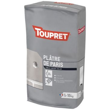 Platre de paris intérieur poudre 15kg blanc