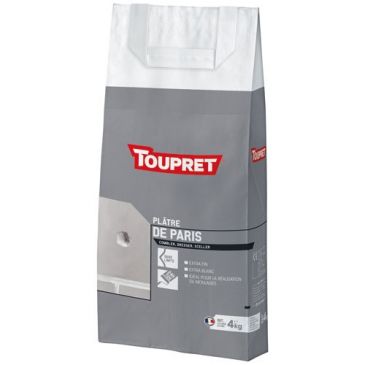 Platre de paris intérieur poudre 4 kg blanc