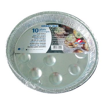 Plats à escargots alu x10 escbq10009