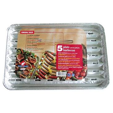 Plats à griller alu x5 gribq05574
