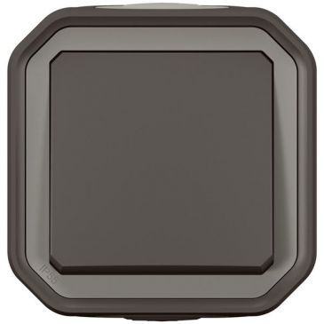 Interrupteur ou va-et-vient 10 A - Plexo - complet saillie - anthracite