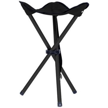 Pliant trépied tube acier toile polyester 600d h45 noir