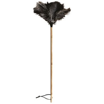 Plumeau plumes autruche 70cm manche bois