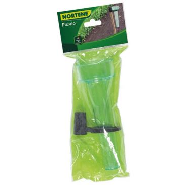 Pluviomètre vert sur carte