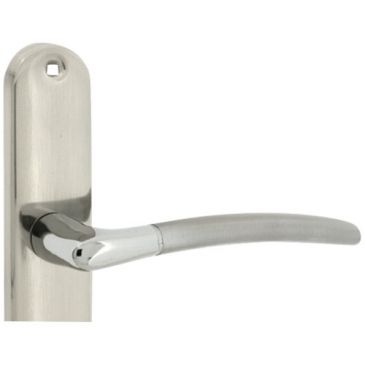 Poignée de porte finesse nickel mat perçage cylindre