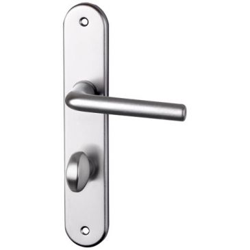 Poignée de porte tignes alu argent condamnation