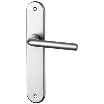 Poignéé de porte tignes alu argent sans trou