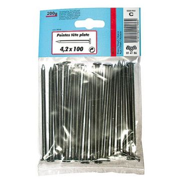 Pointe TP acier 4.2x100  200G