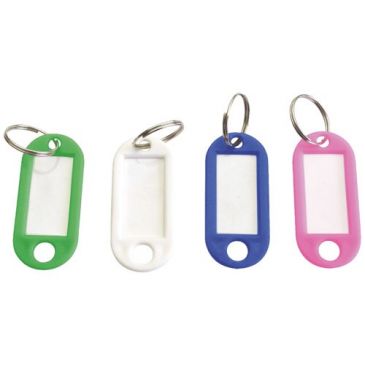 Porte etiquettes plastique couleur assortis x6